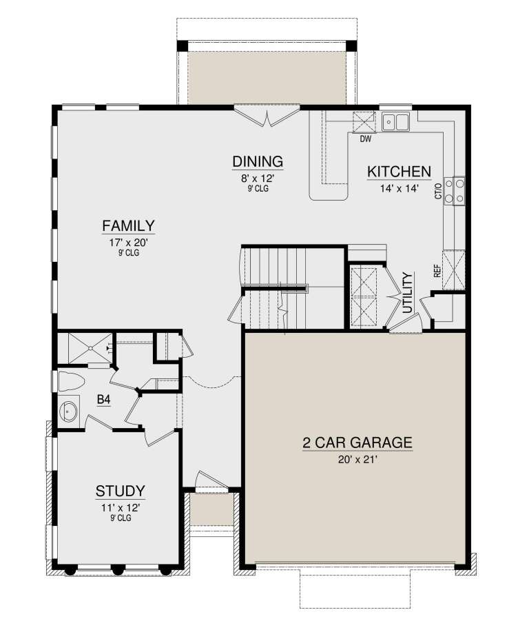 House Plan House Plan #24706 Drawing 1
