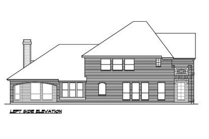 French Country House Plan #5445-00412 Elevation Photo