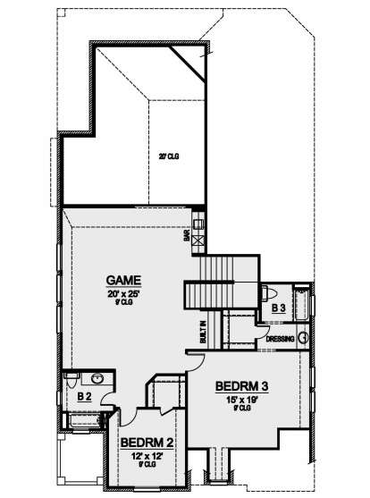 Second Floor for House Plan #5445-00412
