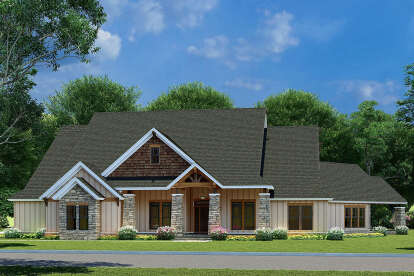 3 Bed, 2 Bath, 3698 Square Foot House Plan - #8318-00166
