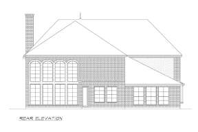 Luxury House Plan #5445-00413 Elevation Photo
