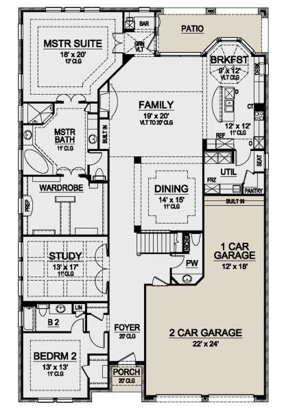 Main Floor for House Plan #5445-00414