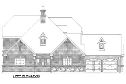 French Country House Plan #5445-00415 Elevation Photo