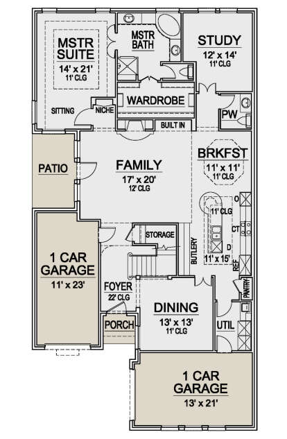 Main Floor for House Plan #5445-00416