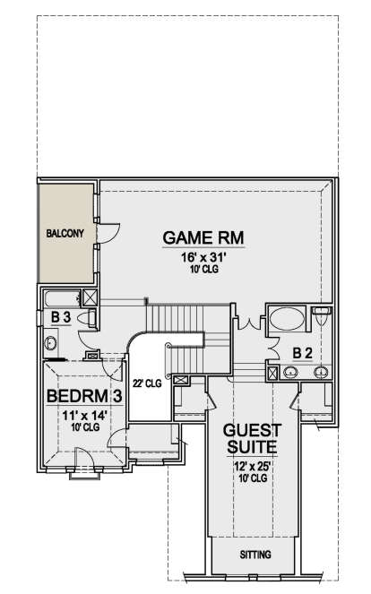 Second Floor for House Plan #5445-00416