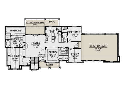 Main Floor for House Plan #5445-00417