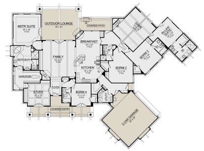 Main Floor for House Plan #5445-00418