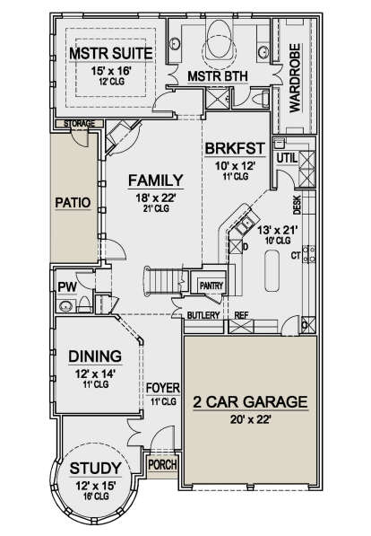 House Plan House Plan #24715 Drawing 1