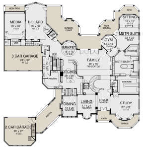 Main Floor for House Plan #5445-00422