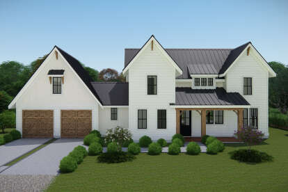 Modern Farmhouse House Plan #3571-00001 Elevation Photo