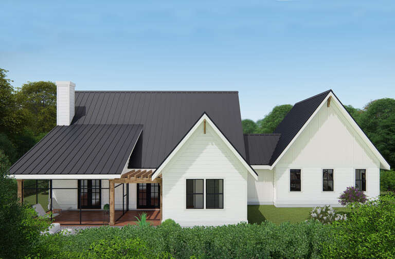 Modern Farmhouse House Plan #3571-00001 Elevation Photo