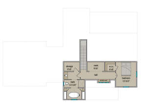 Second Floor for House Plan #3571-00001