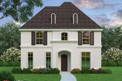 European House Plan #5445-00424 Elevation Photo