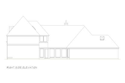 European House Plan #5445-00424 Elevation Photo