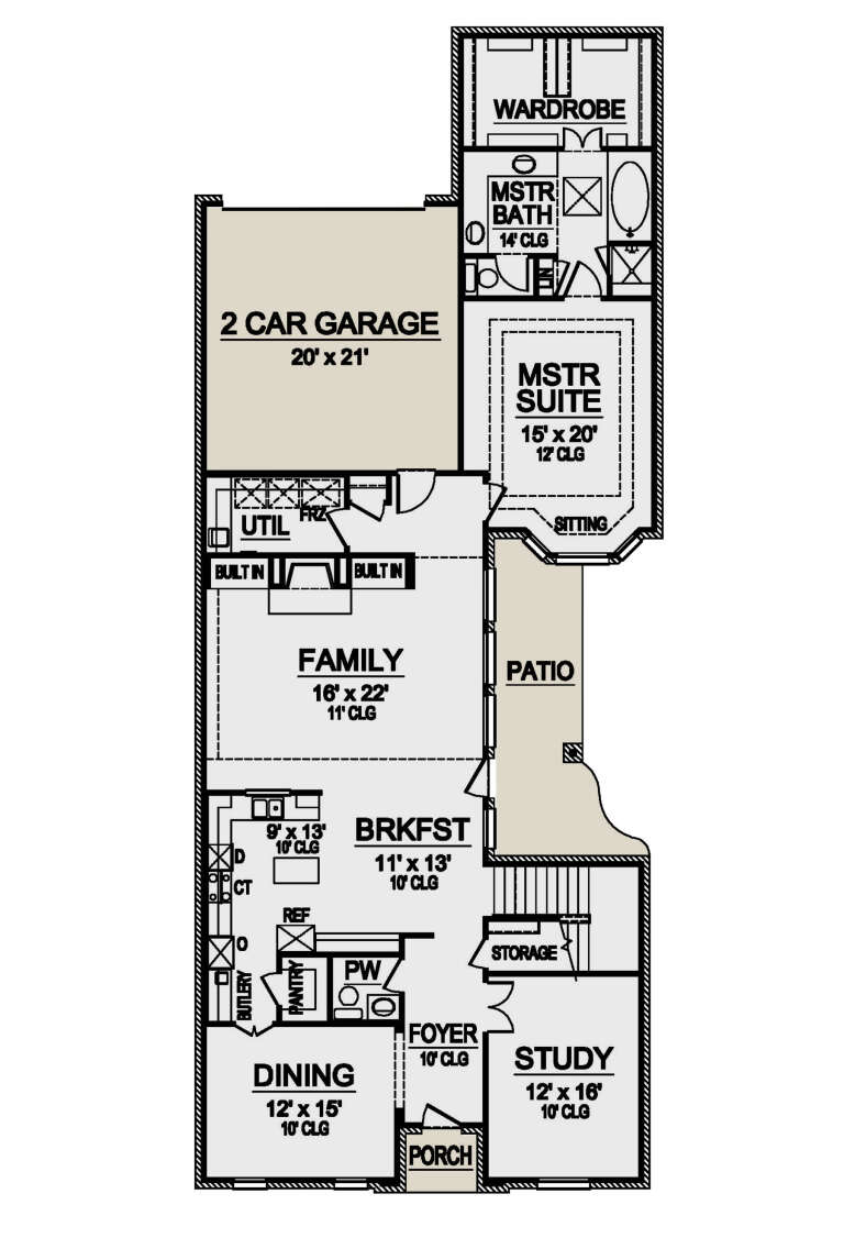 House Plan House Plan #24721 Drawing 1
