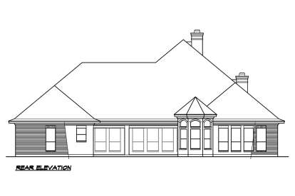 French Country House Plan #5445-00427 Elevation Photo