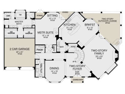 Main Floor for House Plan #5445-00429