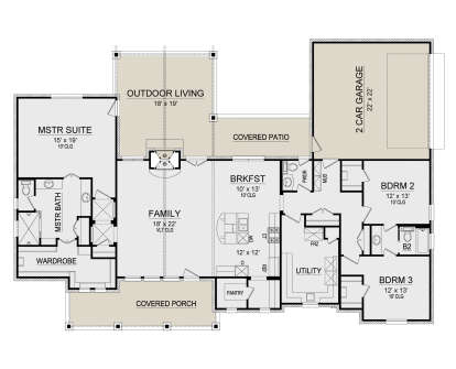 Main Floor for House Plan #5445-00430