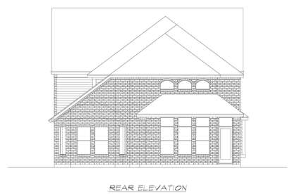 European House Plan #5445-00433 Elevation Photo