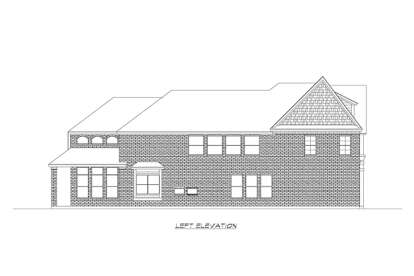 European House Plan #5445-00433 Elevation Photo