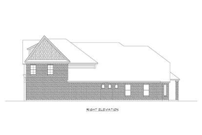 European House Plan #5445-00433 Elevation Photo