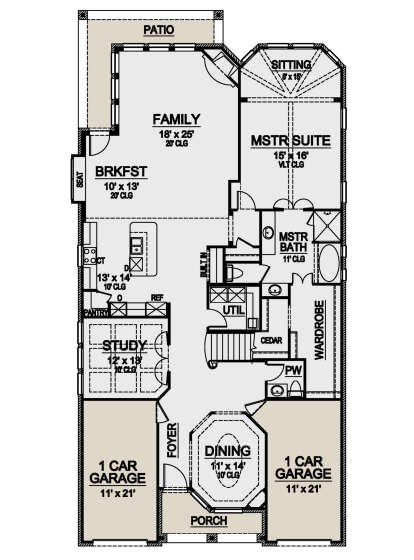 Main Floor for House Plan #5445-00433