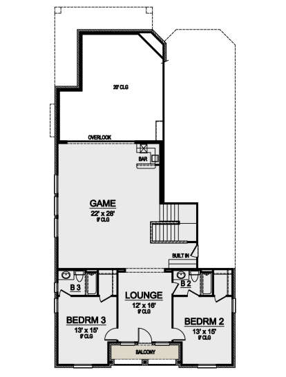 Second Floor for House Plan #5445-00433