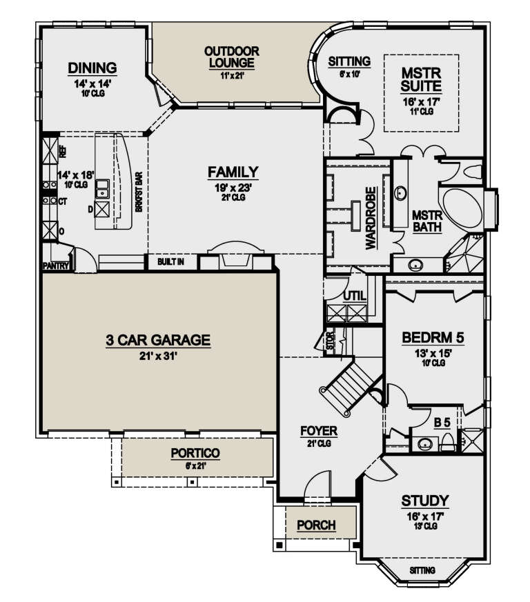 House Plan House Plan #24731 Drawing 1