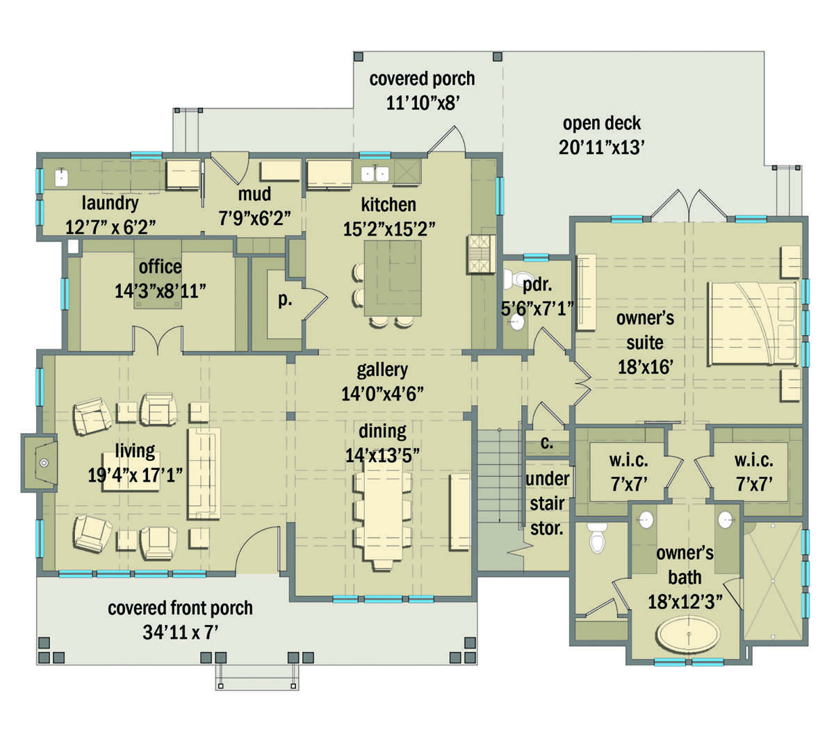 Main Floor for House Plan #3571-00003