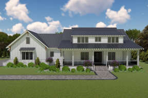 Modern Farmhouse House Plan #3571-00005 Elevation Photo