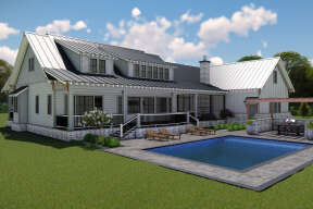 Modern Farmhouse House Plan #3571-00005 Elevation Photo