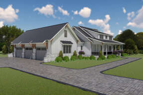 Modern Farmhouse House Plan #3571-00005 Elevation Photo