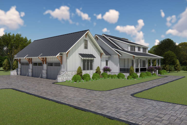 Modern Farmhouse House Plan #3571-00005 Elevation Photo