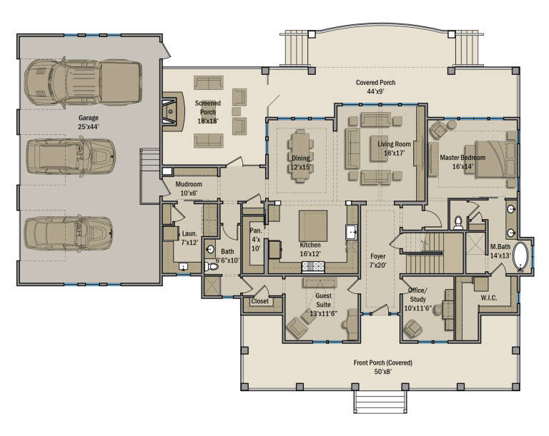 House Plan House Plan #24736 Drawing 1