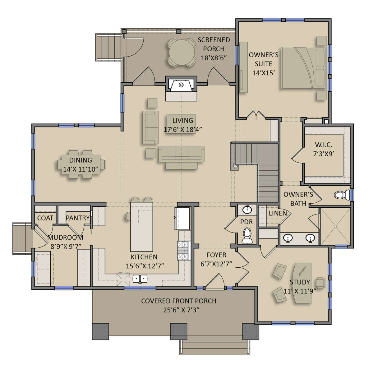 Main Floor for House Plan #3571-00006