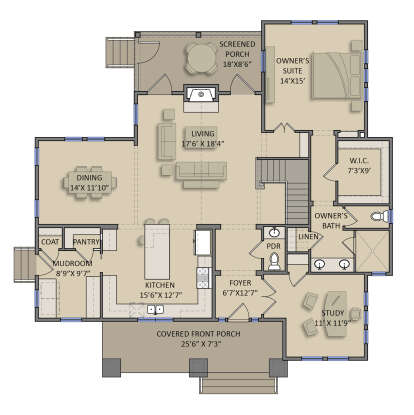 Main Floor for House Plan #3571-00006