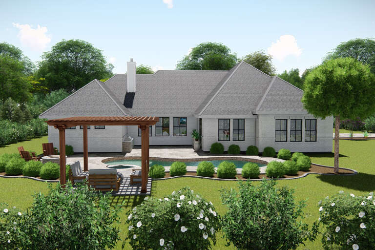 Modern Farmhouse House Plan #3571-00007 Elevation Photo
