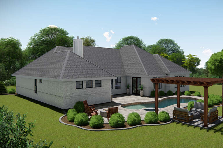 Modern Farmhouse House Plan #3571-00007 Elevation Photo