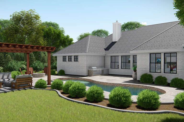 Modern Farmhouse House Plan #3571-00007 Elevation Photo