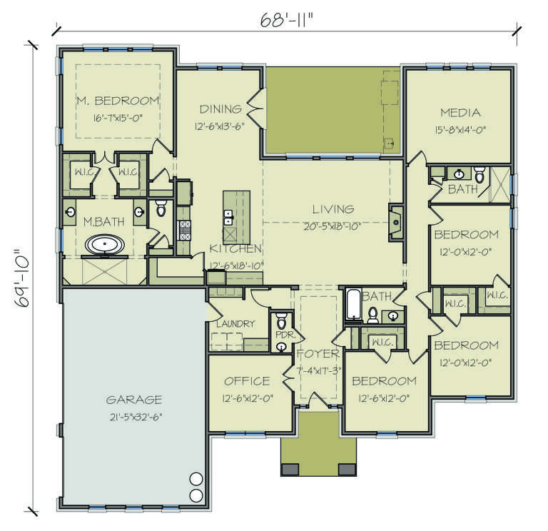 House Plan House Plan #24738 Drawing 1