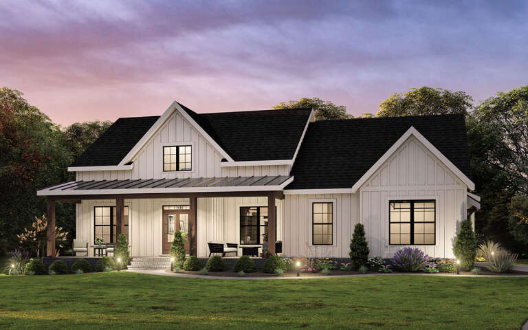 Modern Farmhouse House Plan #009-00294 Elevation Photo