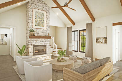 Modern Farmhouse House Plan #009-00294 Additional Photo