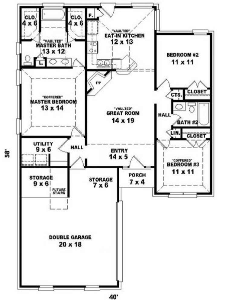 House Plan House Plan #2474 Drawing 1