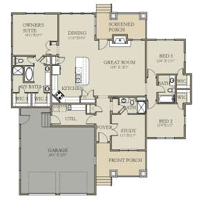 Main Floor for House Plan #3571-00008