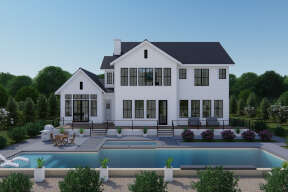 Modern Farmhouse House Plan #3571-00009 Elevation Photo