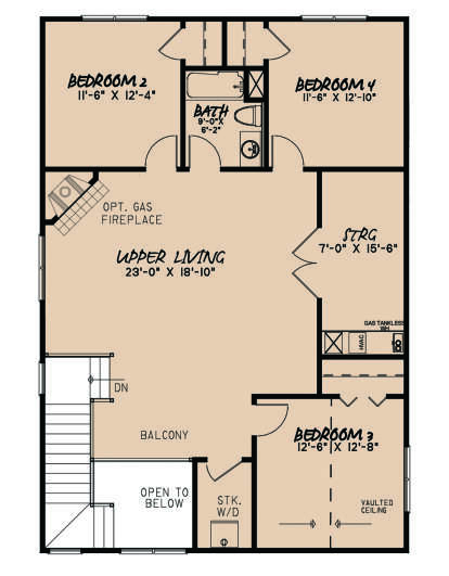 Second Floor for House Plan #8318-00167