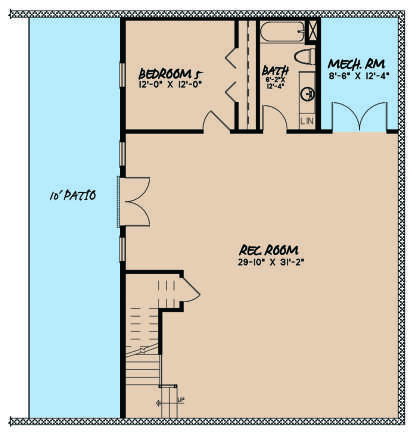 Basement for House Plan #8318-00167