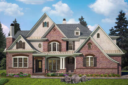 European House Plan #699-00282 Elevation Photo