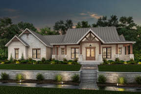 Modern Farmhouse House Plan #041-00230 Elevation Photo