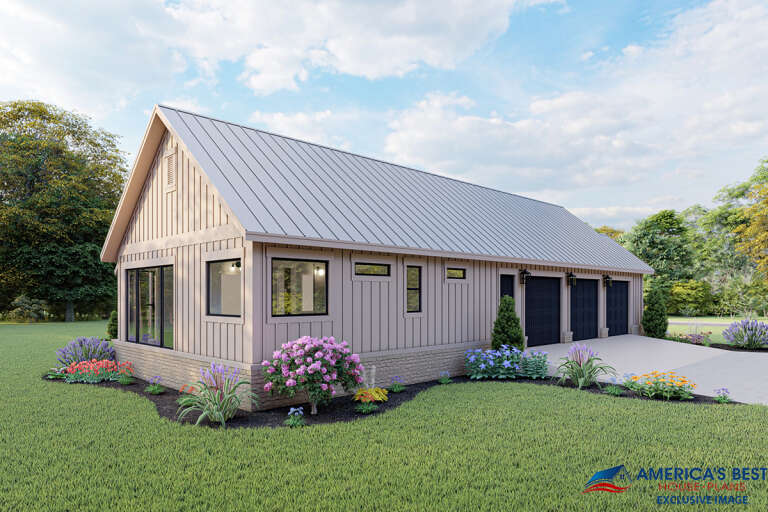 Modern Farmhouse House Plan #041-00230 Elevation Photo